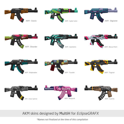 EclipseGrafx AKM skin designs