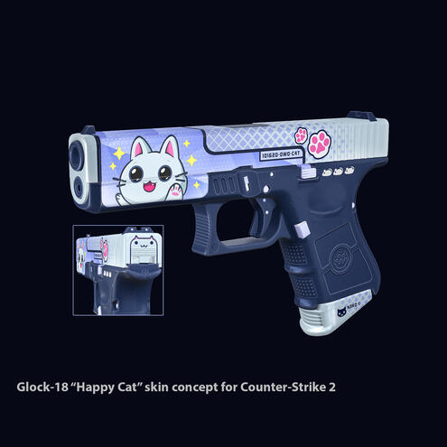 CS2 Happy Cat skin concept